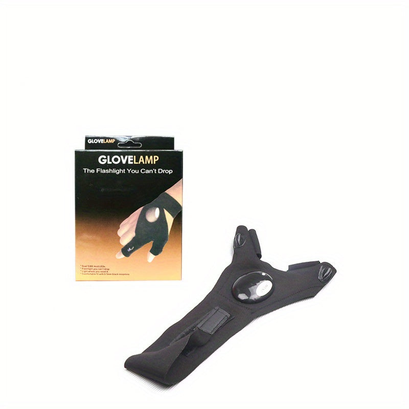 1/2pcs LED Flashlight Gloves - Hands-Free Lights for Camping