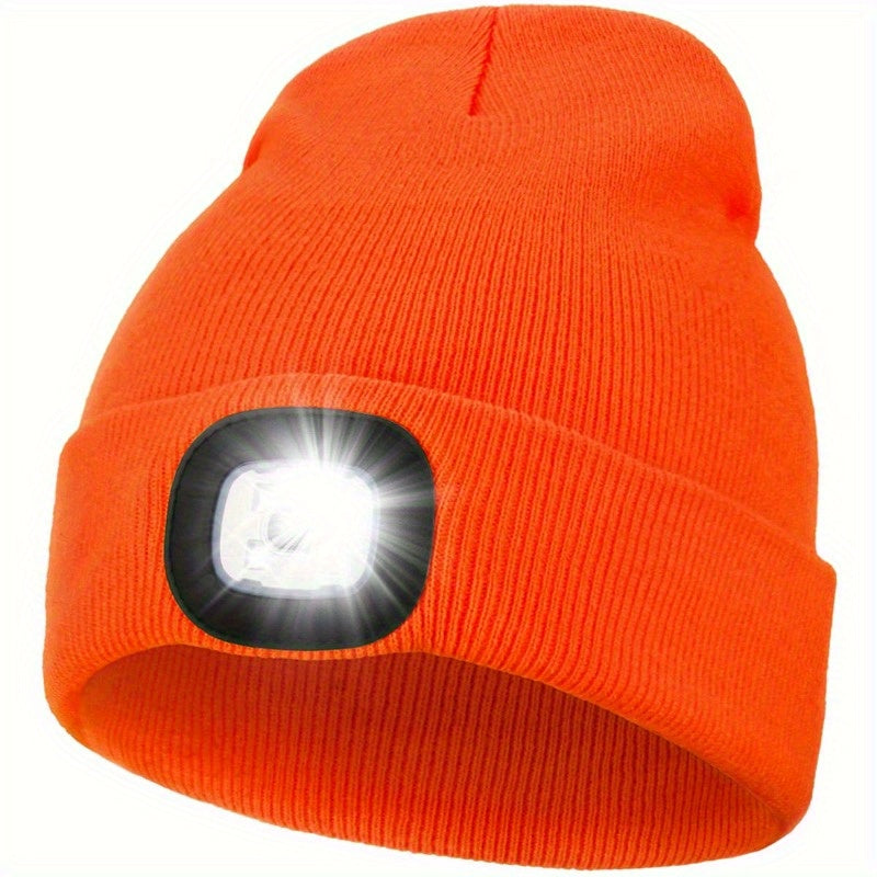 1pc Unisex Beanie Hat With LED Light