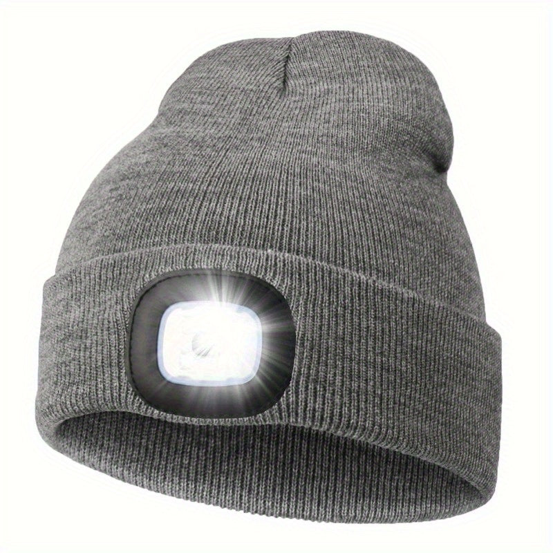 1pc Unisex Beanie Hat With LED Light