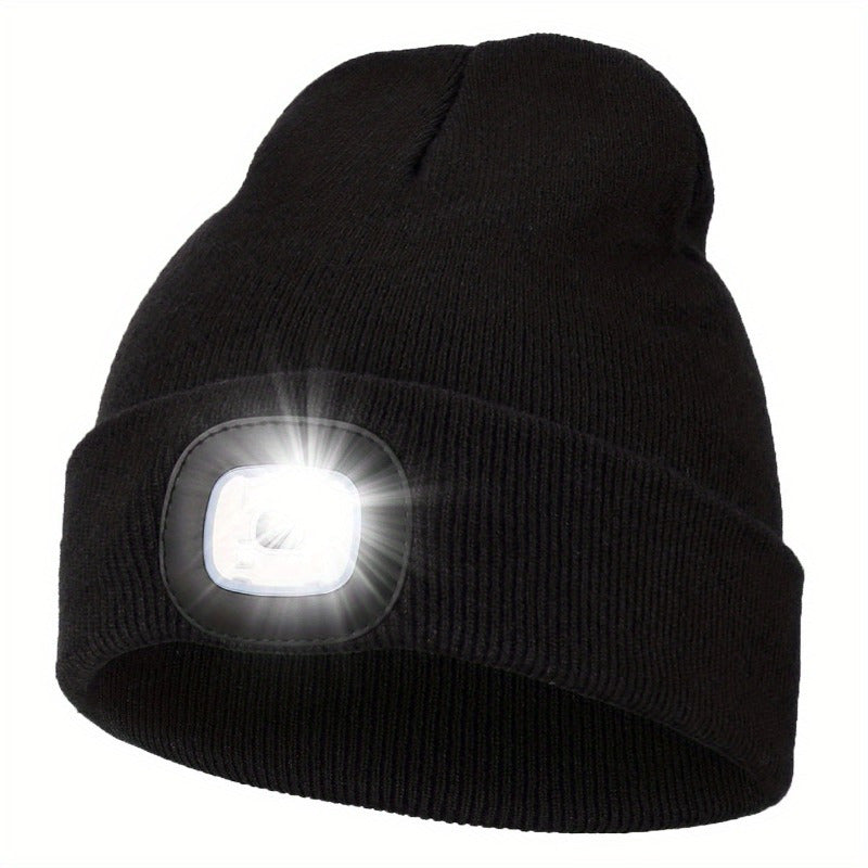 1pc Unisex Beanie Hat With LED Light