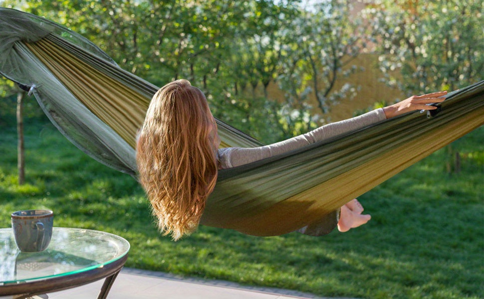 3-in-1 Hammock With Mosquito Net - Waterproof Double Camping Hammock