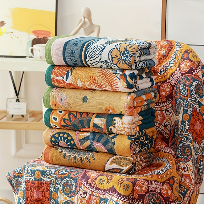 Bohemian Patterned Beach Towel - Ultra-Quick Drying, Luxuriously Soft, 31x62in