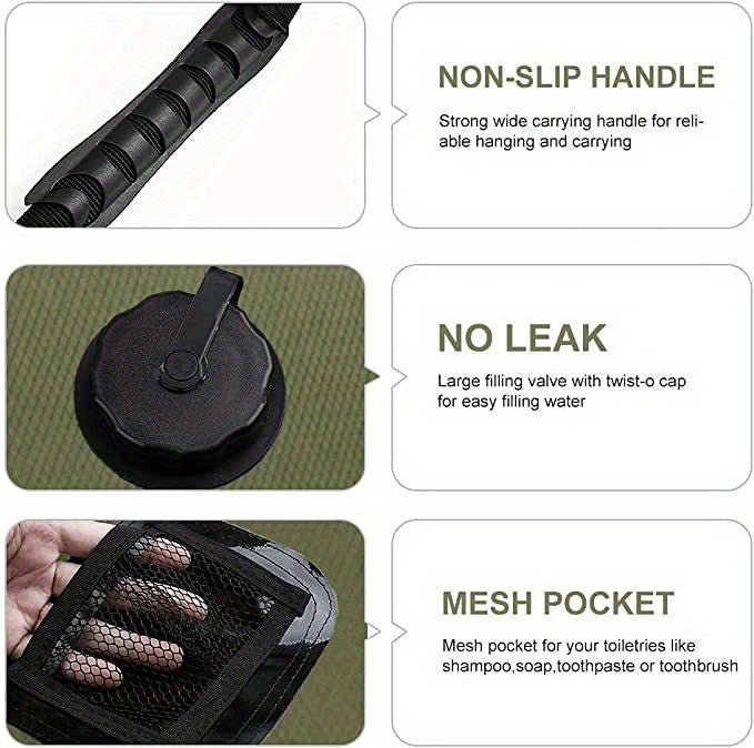 5 Gallon Solar Power Thermal Camping Shower