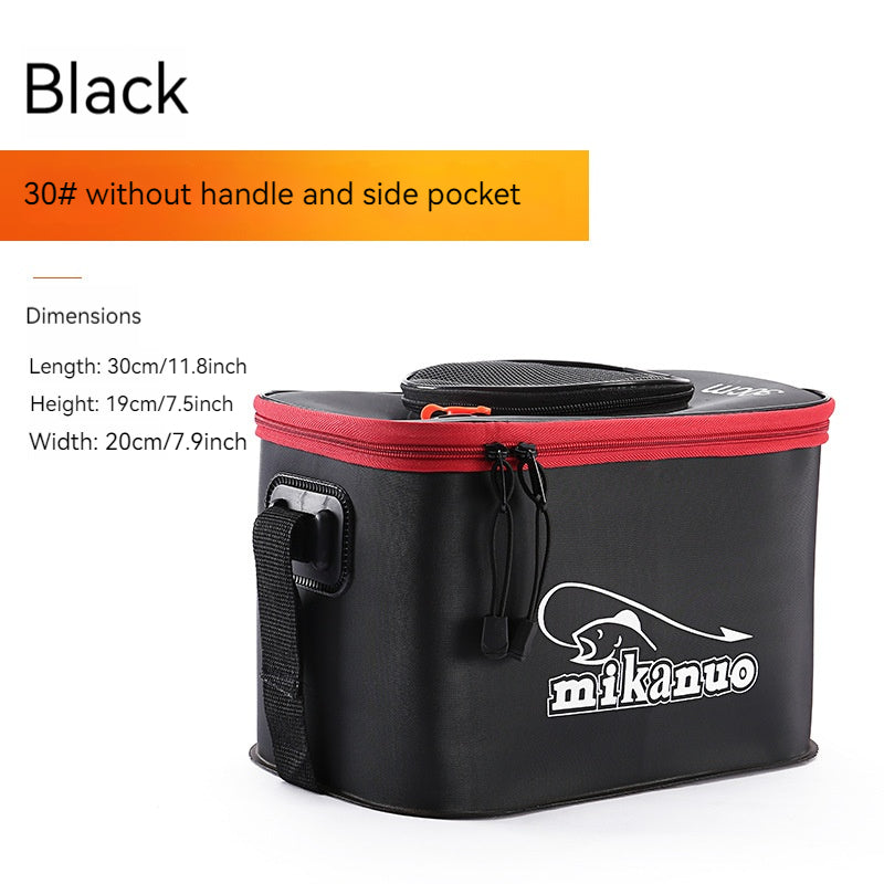 Quick-Collapse Live Fish Bucket & Tackle Storage