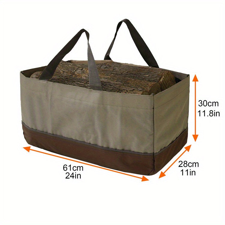Canvas Firewood Carrier Storage Bag