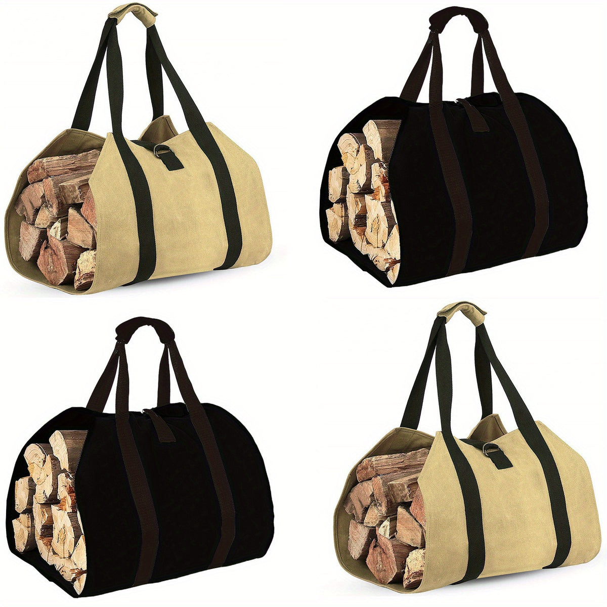Canvas Firewood Carrier Storage Bag