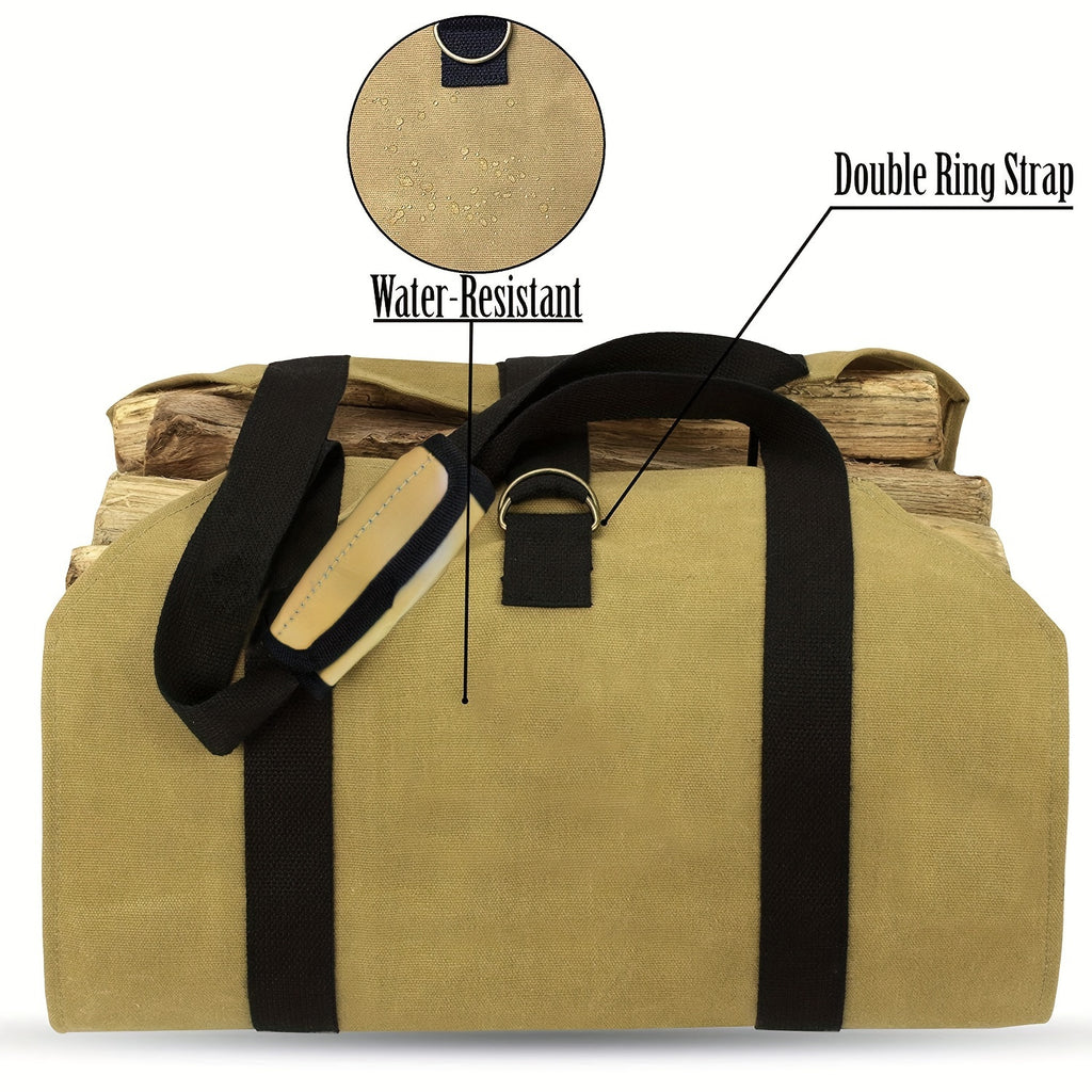 Canvas Firewood Carrier Storage Bag