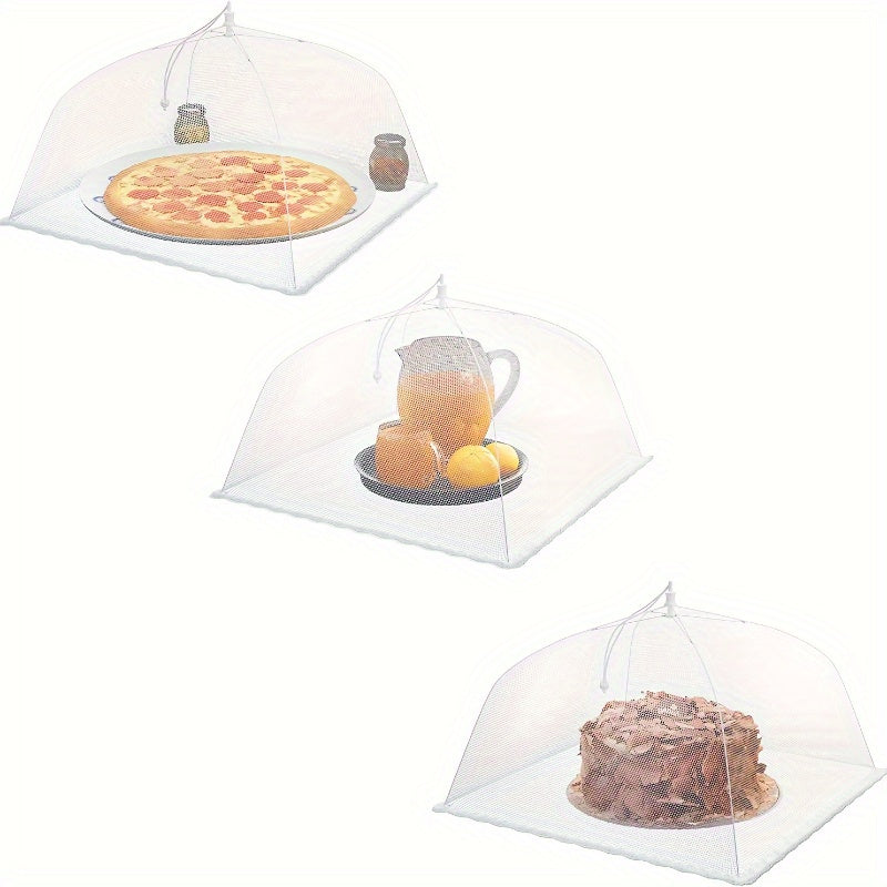3pcs Ultimate Foldable Picnic Net Food Covers