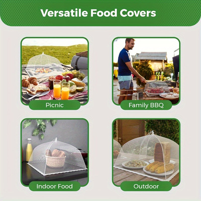 3pcs Ultimate Foldable Picnic Net Food Covers