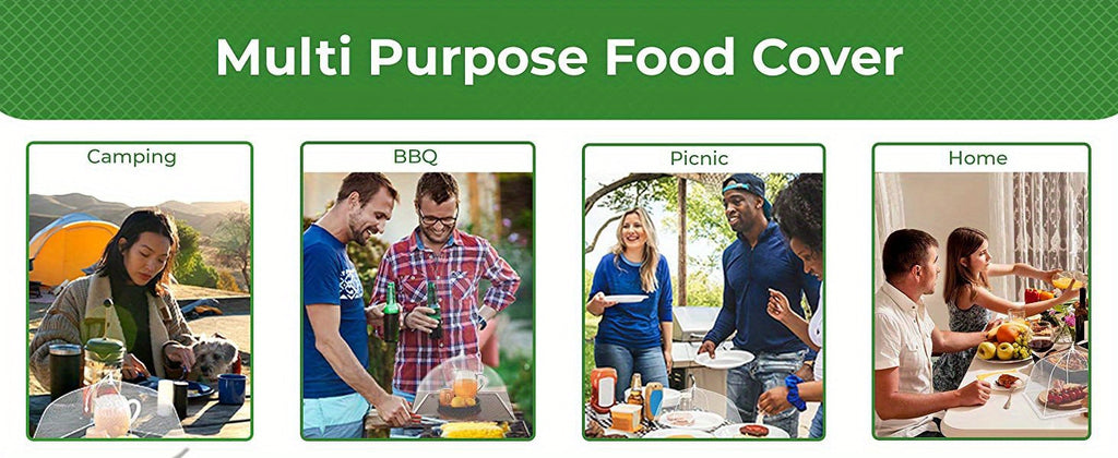 3pcs Ultimate Foldable Picnic Net Food Covers