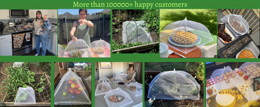 3pcs Ultimate Foldable Picnic Net Food Covers