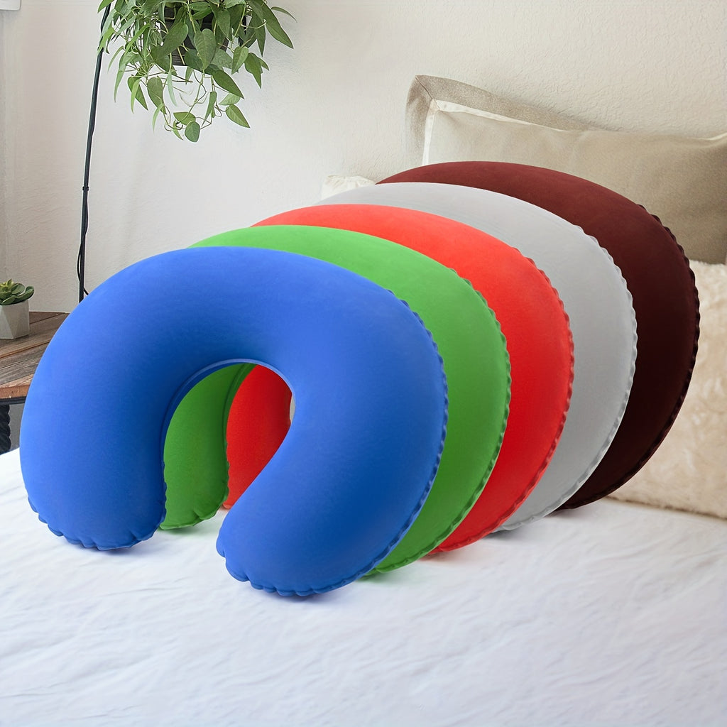 U-Shaped Inflatable Travel Neck Pillow