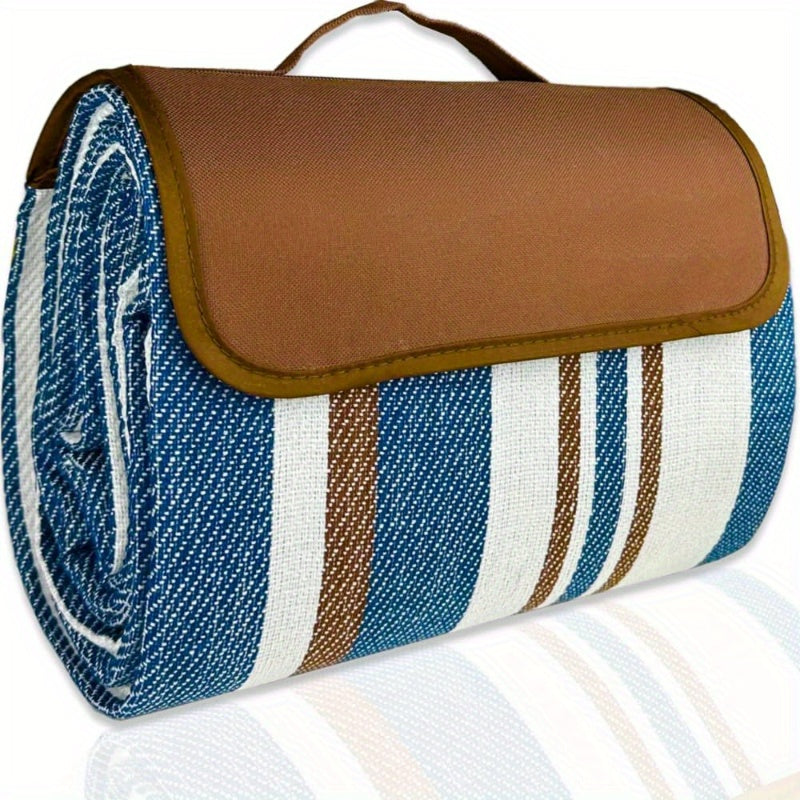 Extra Large Dual-Layer Nylon Picnic Blanket - Water-Resistant