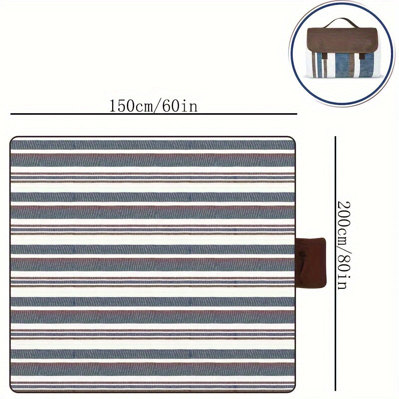 Extra Large Dual-Layer Nylon Picnic Blanket - Water-Resistant