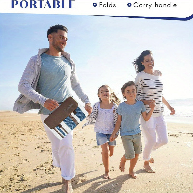 Extra Large Dual-Layer Nylon Picnic Blanket - Water-Resistant
