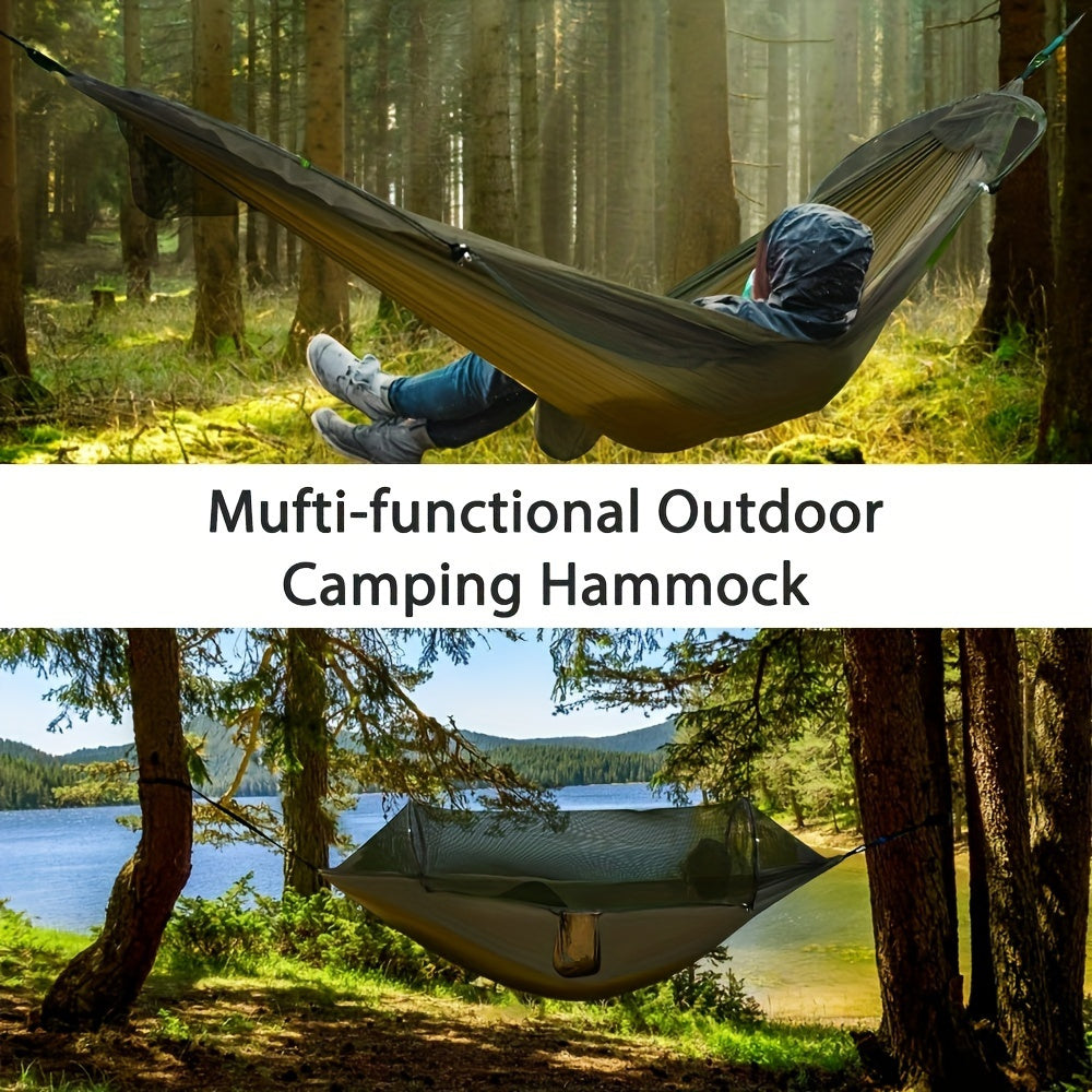 Ultimate Outdoor Double Hammock / Heavy-Duty Nylon Fabric with Mosquito Net