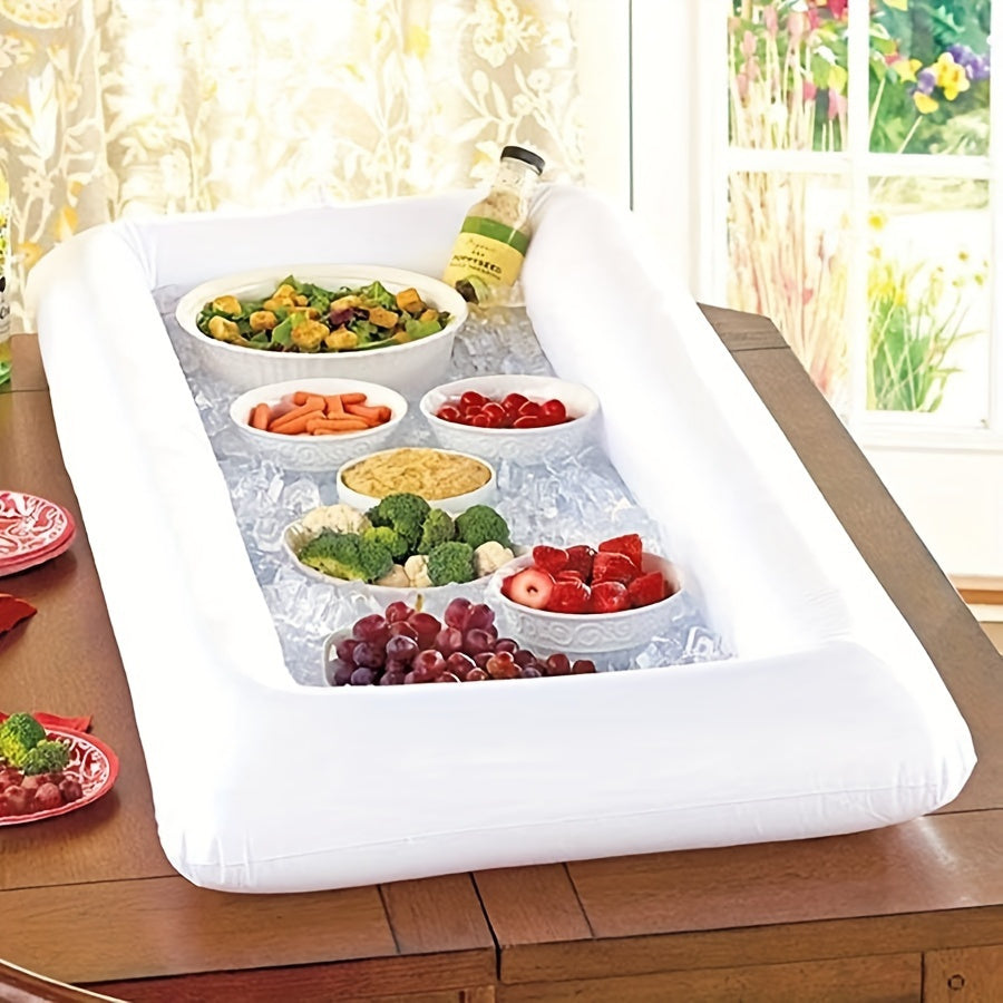 1pc Ice Buffet Salad Serving Inflatable Tray