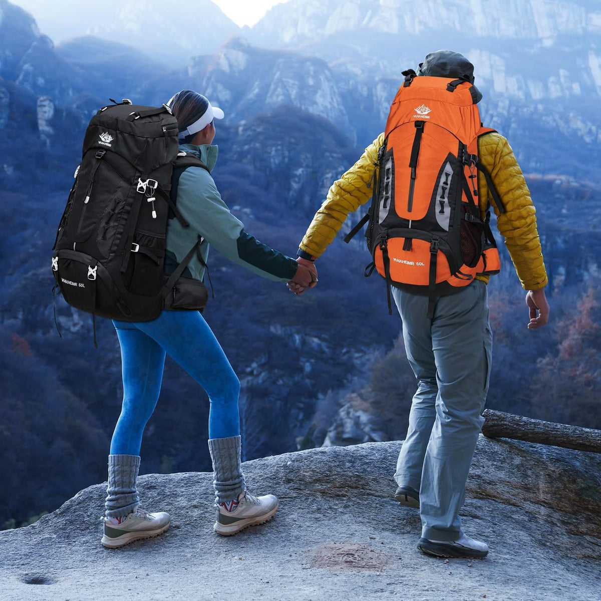 13 gal Hiking Backpack With Adjustable Straps Emergency Whistle