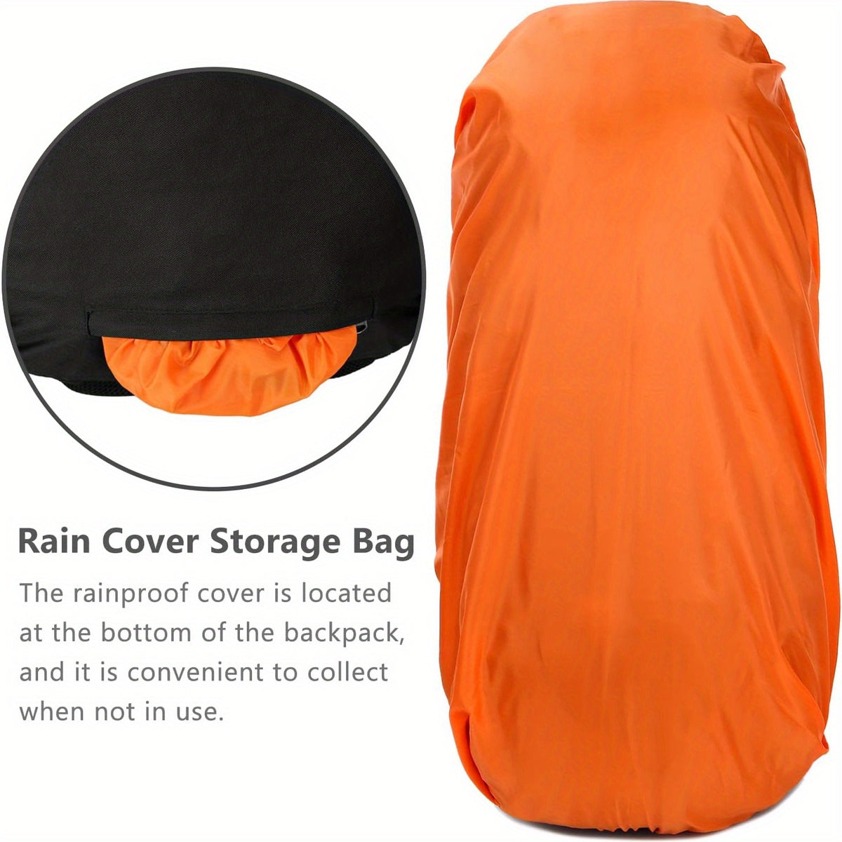 13 gal Hiking Backpack With Adjustable Straps Emergency Whistle