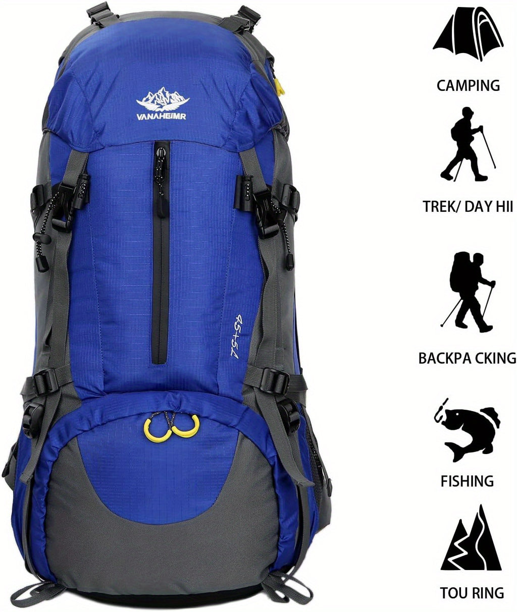 13 gal Hiking Backpack With Adjustable Straps Emergency Whistle