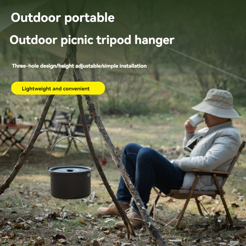 Portable Hanging Pot Rack, Triangular