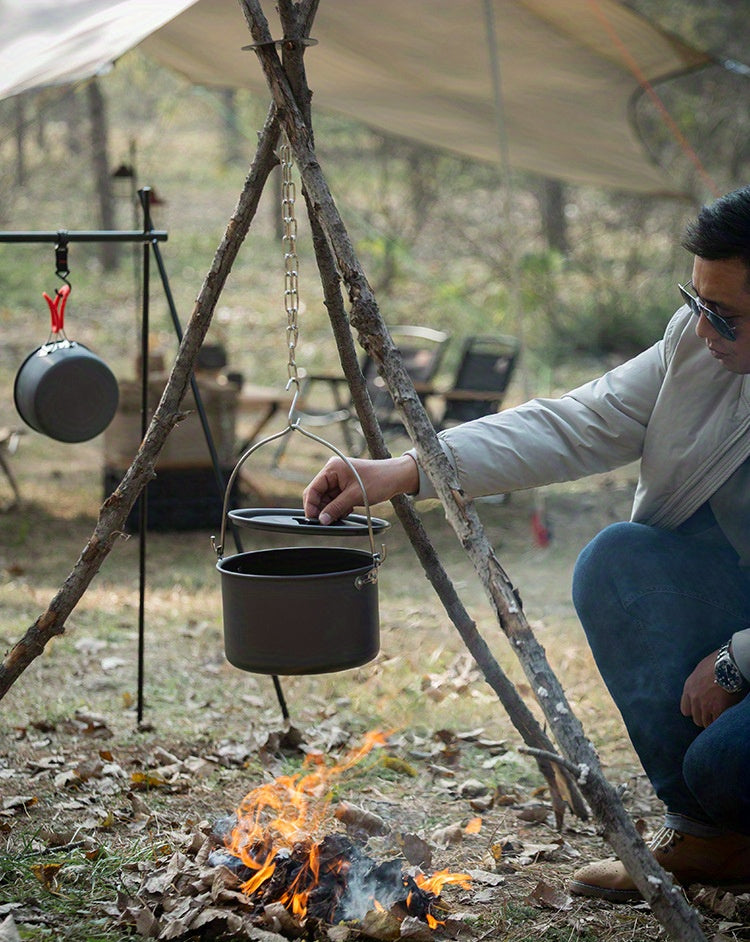 Portable Hanging Pot Rack, Triangular