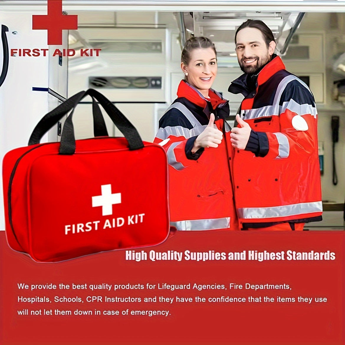 Outdoor First Aid Kit with Portable Case