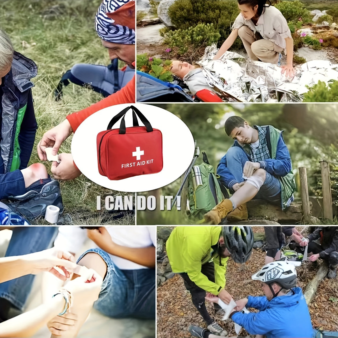 Outdoor First Aid Kit with Portable Case