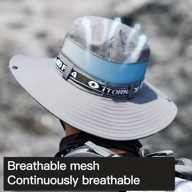 2-Pack UV Protection Breathable Embroidery Mountain Bucket Hats