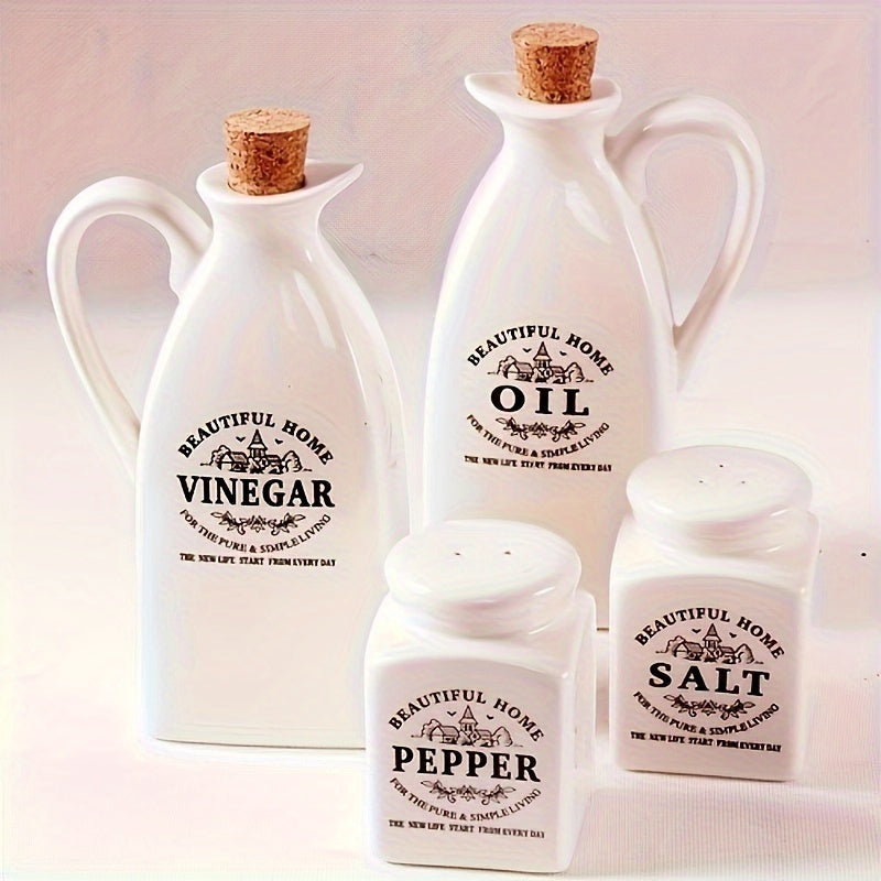 4pcs/set, Ceramic Dispenser Bottle