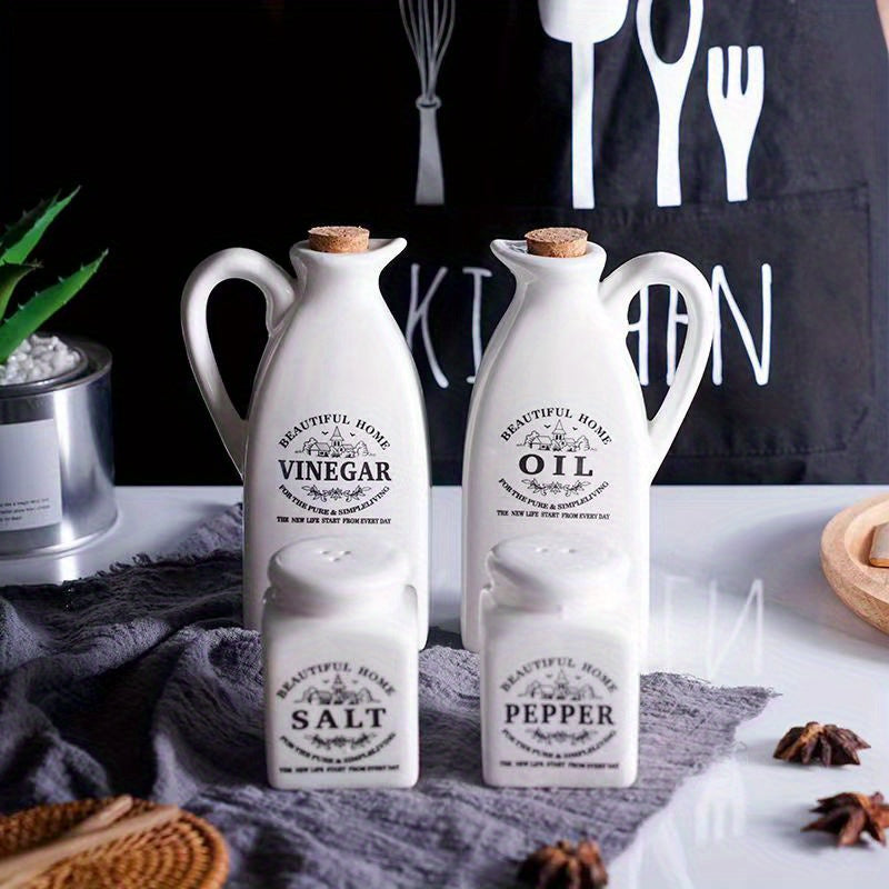 4pcs/set, Ceramic Dispenser Bottle