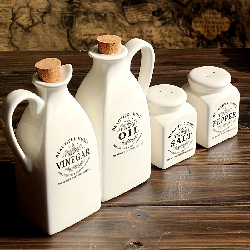 4pcs/set, Ceramic Dispenser Bottle