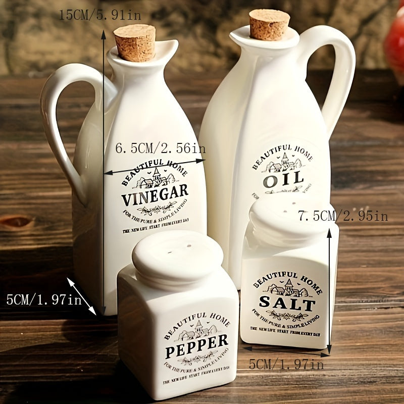 4pcs/set, Ceramic Dispenser Bottle