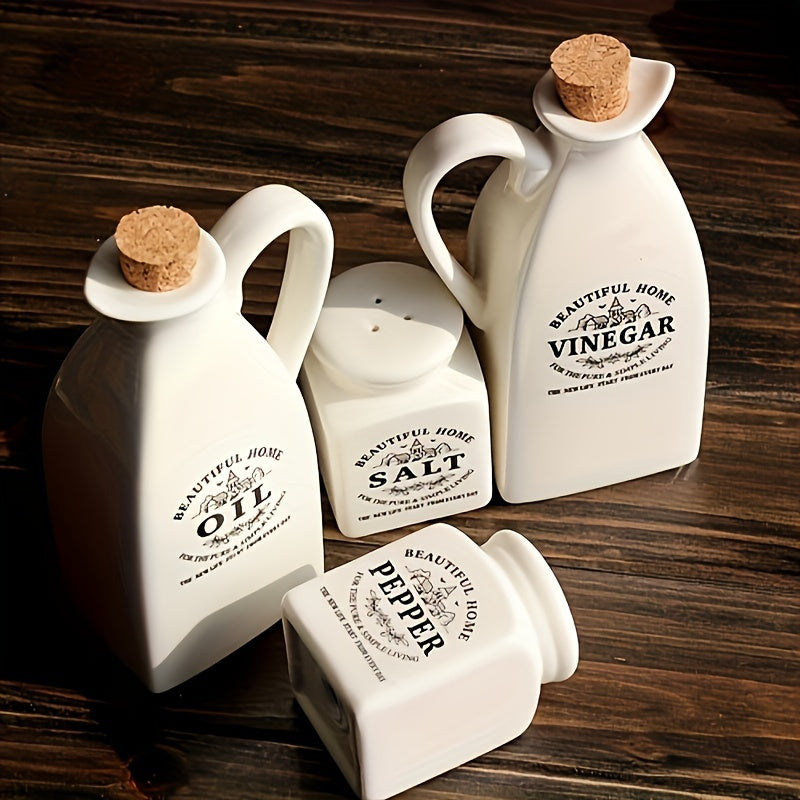4pcs/set, Ceramic Dispenser Bottle