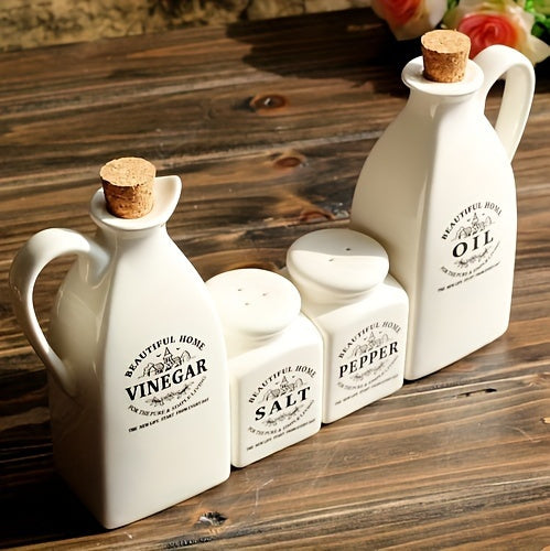 4pcs/set, Ceramic Dispenser Bottle