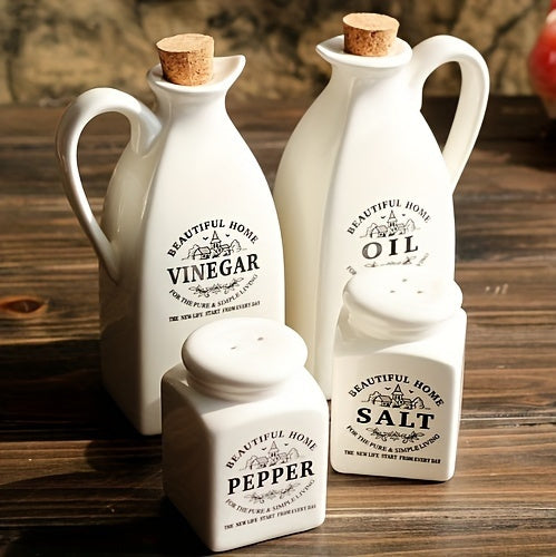 4pcs/set, Ceramic Dispenser Bottle