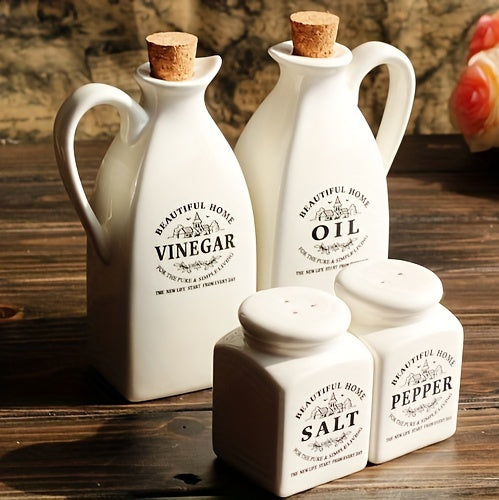 4pcs/set, Ceramic Dispenser Bottle