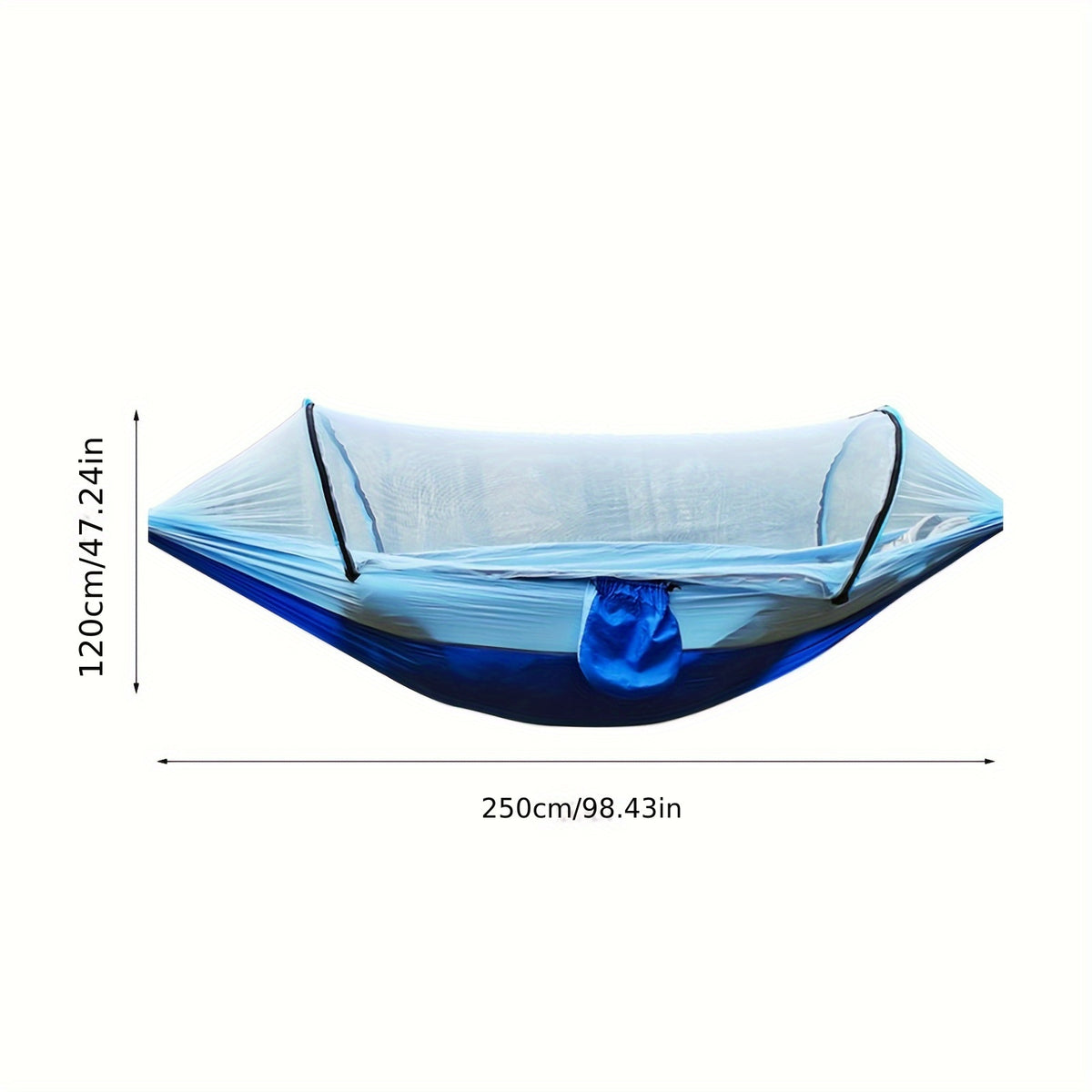 Mosquito Net Hammock | Lightweight | Green Fabric |  Built-In Bug Protection