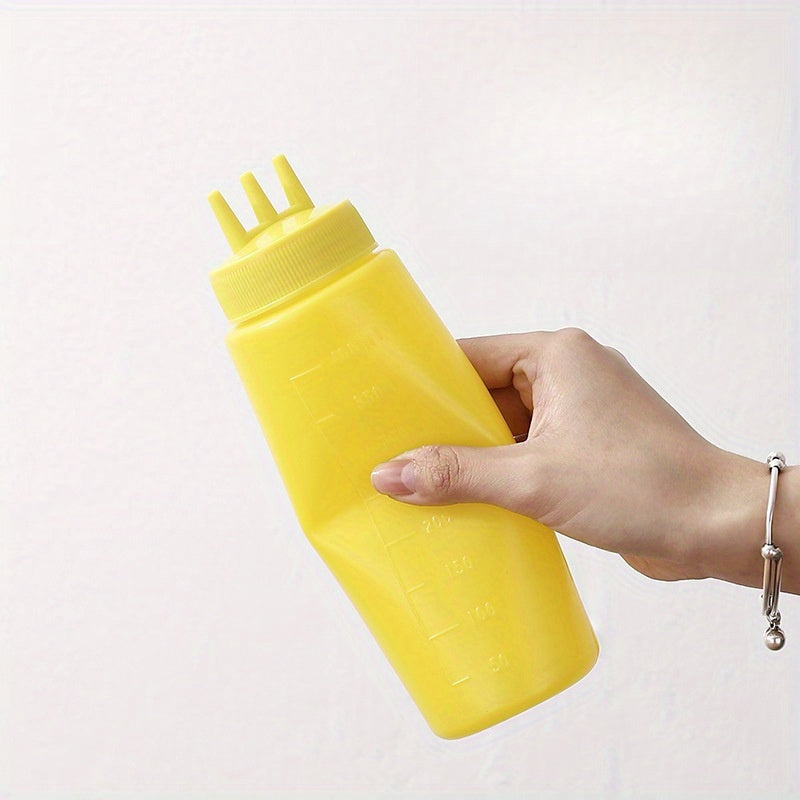 4pcs Squeeze Bottles | 3-Hole Condiment Bottle