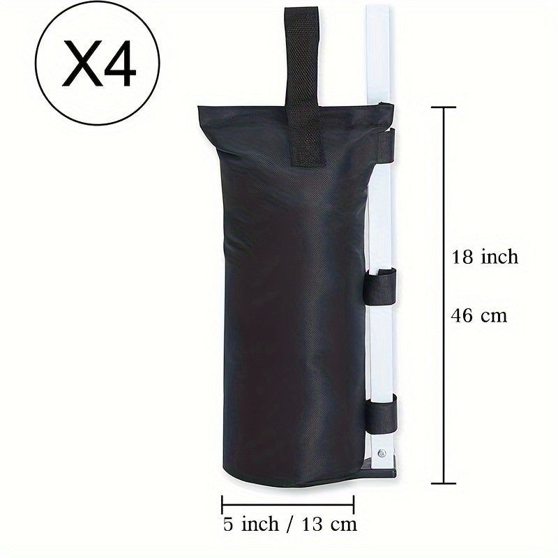 4pcs Heavy-Duty Pop-Up Canopy Weight Bags - Ultra-Sturdy and Reliable Tent Anchors