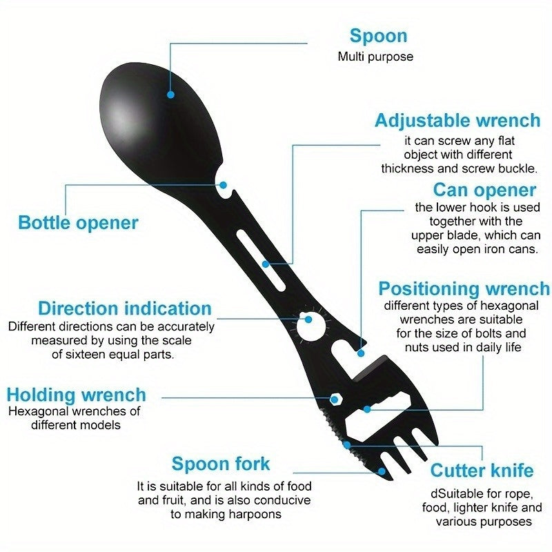 10-in-1 Multi-Purpose Stainless Steel Spork