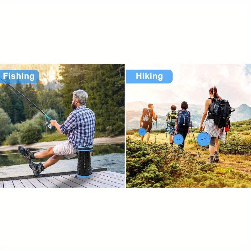 3 Pack Portable Retractable Folding Stools, 550lb Load Capacity