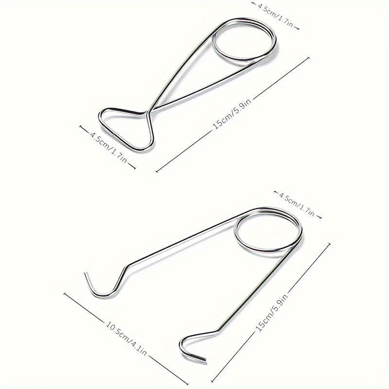 2pcs Stainless Steel Camping Kettle Hooks