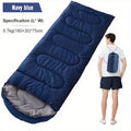 3-Season Ultra-Comfortable Camping Sleeping Bag for Adults - Lightweight