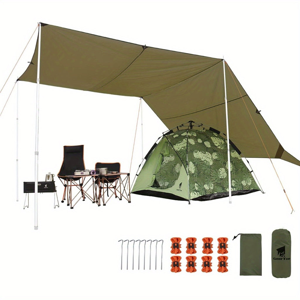 Waterproof Hammock Rain Fly - 17 × 10 ft