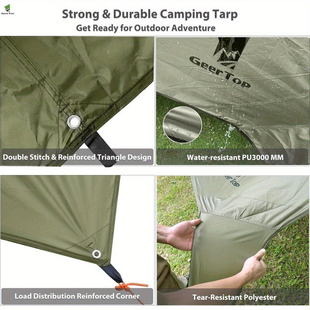 Waterproof Hammock Rain Fly - 17 × 10 ft