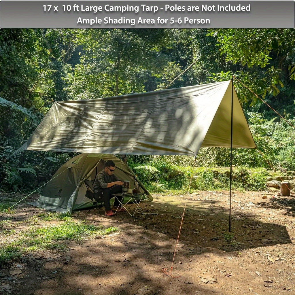 Waterproof Hammock Rain Fly - 17 × 10 ft