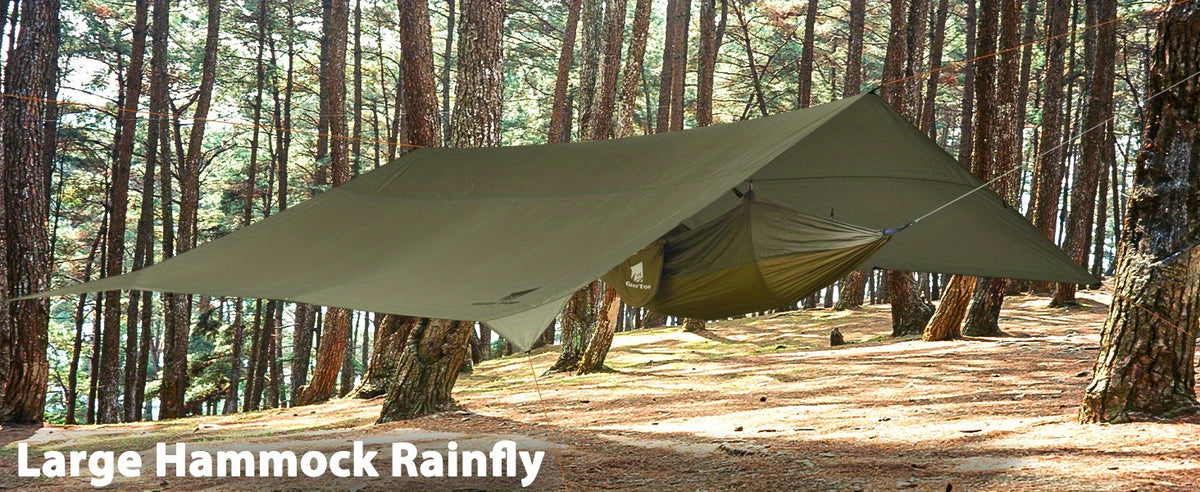 Waterproof Hammock Rain Fly - 17 × 10 ft