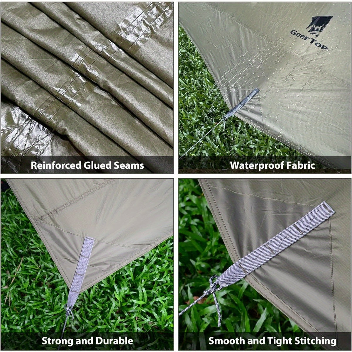 14x12 ft Camping Tarp, Waterproof