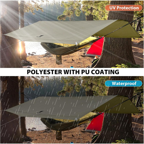 14x12 ft Camping Tarp, Waterproof